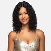 Vivica Fox 100% Brazilian Natural Remy Human Hair Wet & Wavy Lace Part Wig - COOL